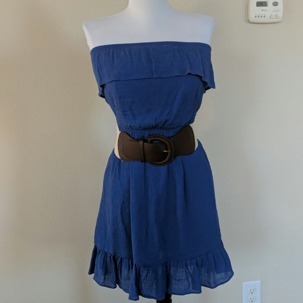 Women's off shoulder cotton gauze dress